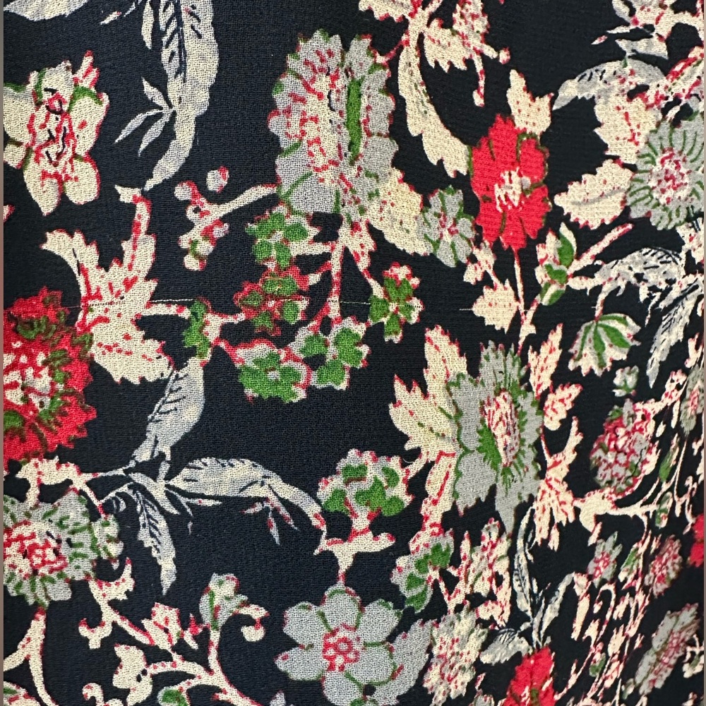 Zara Floral Raw Hem Mini Dress - Picture 5 of 6